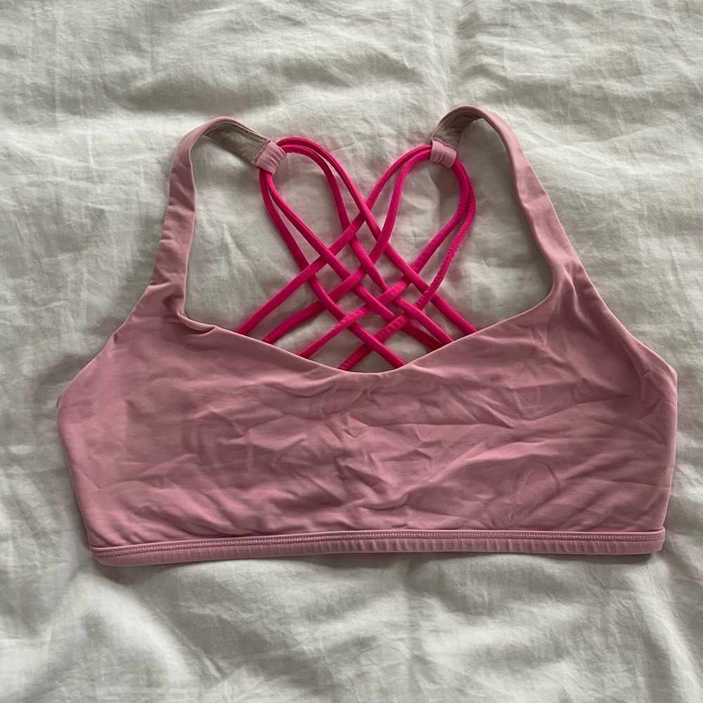 Lululemon free to be wild bra hot pink